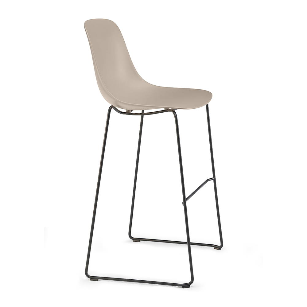 Taburete Comercial - INFINITI PURE LOOP MONO H76 TRINEO - Varios Colores - Asiento en Polipropileno - Base Metálica Trineo