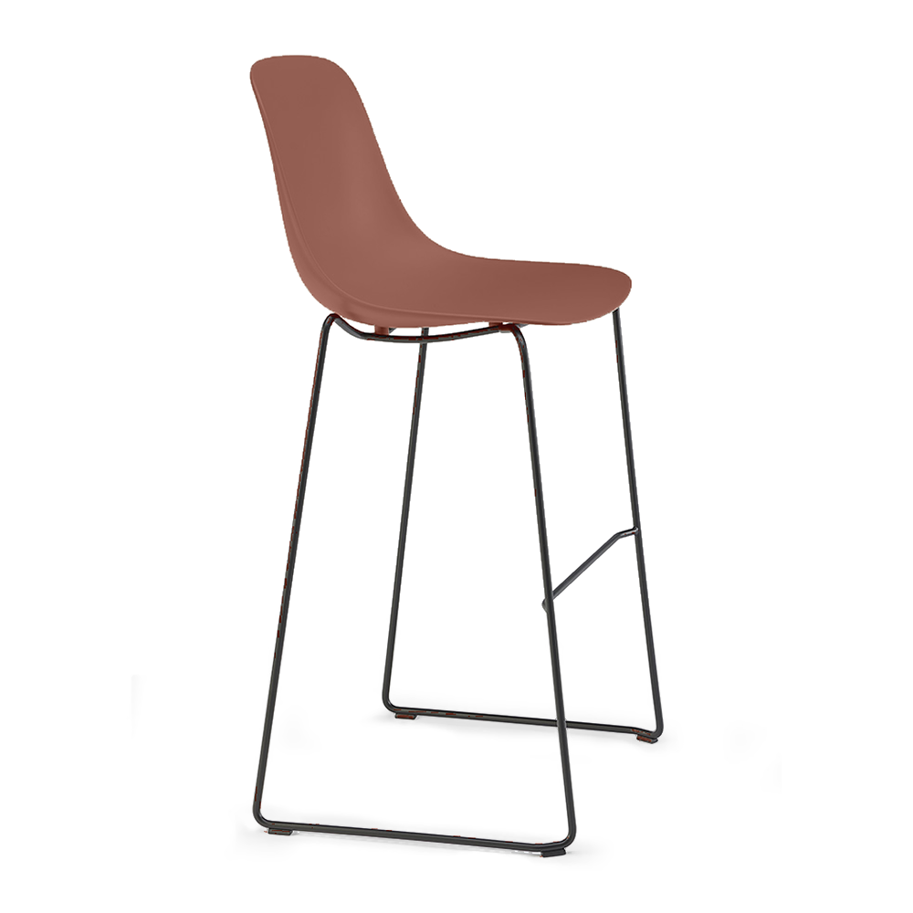 Taburete Comercial - INFINITI PURE LOOP MONO H76 TRINEO - Varios Colores - Asiento en Polipropileno - Base Metálica Trineo