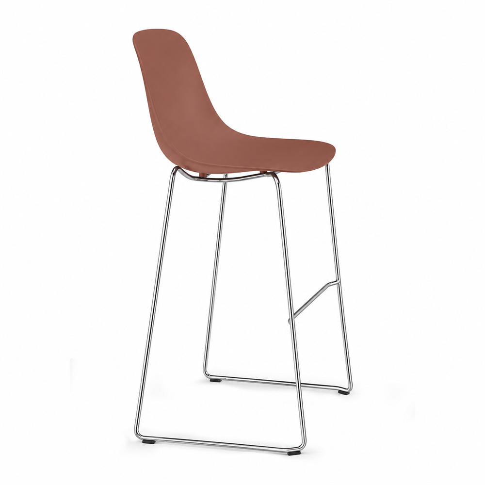 Taburete Comercial - INFINITI PURE LOOP MONO H76 TRINEO - Varios Colores - Asiento en Polipropileno - Base Metálica Trineo