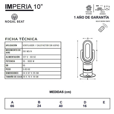 Ventilador Calefactor de Piso para Áreas Grandes - MASTERFAN IMPERIA 10 - Negro Ventiladores Extractores de Aire Circulación de Aire Ventilación Calidad del Aire Sistemas de Ventilación Eliminación de Olores Purificación de Aire Mantenimiento de Ventiladores Ruido de Ventiladores Ventilación Industrial Extractores de Humedad Ventiladores de Techo Ventiladores de Pie Extractores de Baño Ventiladores de Oficina Sistemas de Ventilación Comercial Oficinas Entornos Industriales y Comerciales Áreas Públicas