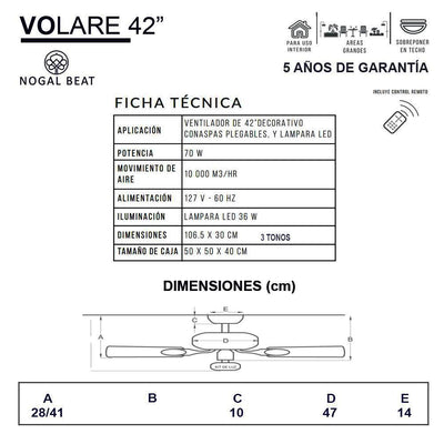 Ventilador Decorativo de Techo para Sala de Juntas - MASTERFAN VOLARE 42 - Negro - 4 Aspas Desplegables Áreas Grandes Ventiladores de Techo Ventiladores de Pie Ventiladores de Pared Ventiladores Decorativos Diseño de Interiores Estilo Funcionalidad Espacio Acogedor Oficina Sala Terraza Asesoramiento Diseño de Interiores Tienda Online Compra Online Atención al Cliente Soporte Servicio Postventa Restaurante Bar Ventilador Comercial Hotel Hostelería