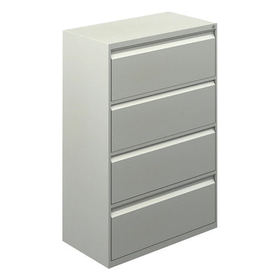 Archivero Horizontal para Archivo - GEBESA ARKA - Frente 90 cm - 4 Gavetas - GAG365 - GEBESA - NOGAL BEAT - Archivero