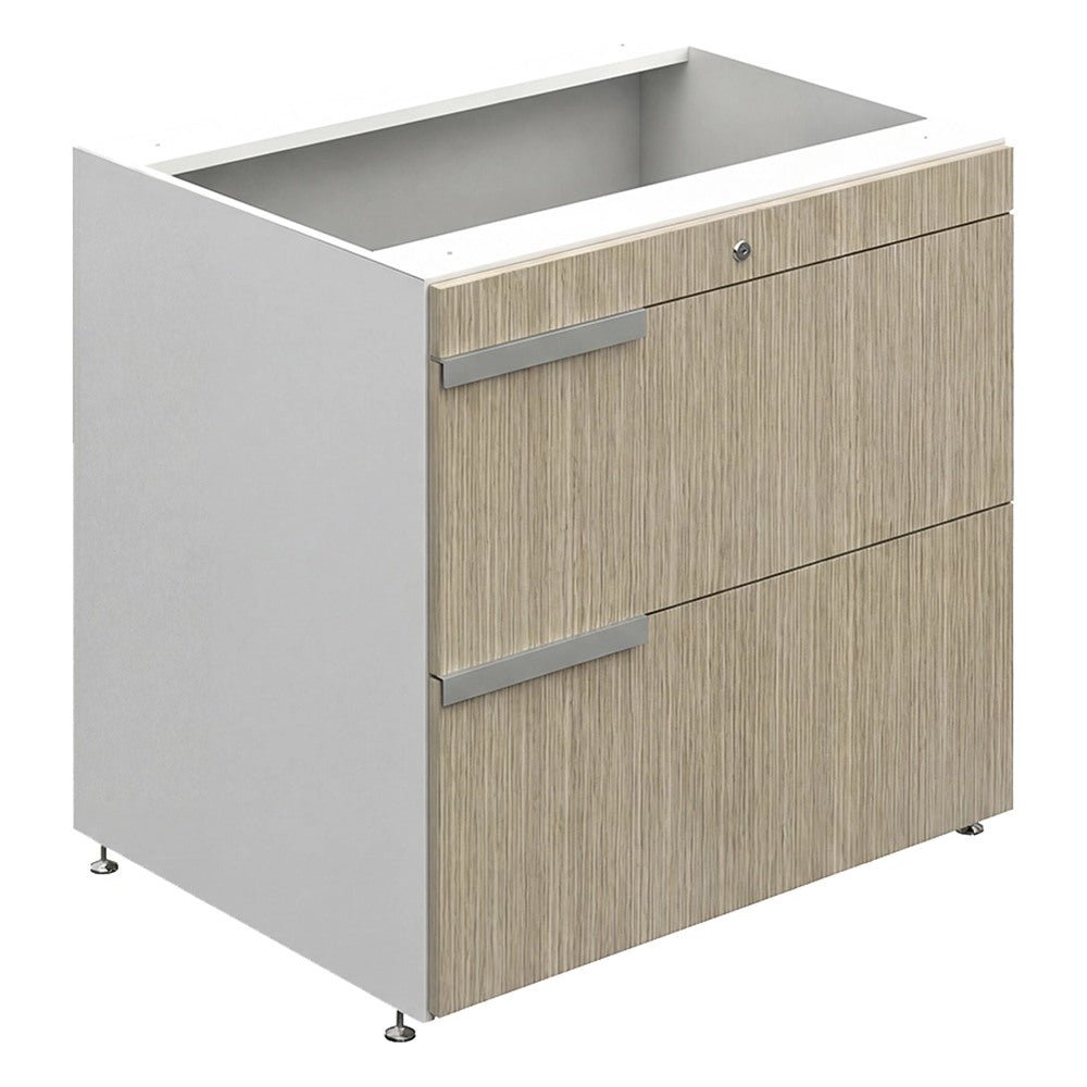 Archivero Horizontal para Archivo - GEBESA G-CONNECT - Frente 74.4 cm - 2 Gavetas - GBG350BP - GEBESA - NOGAL BEAT - Archivero