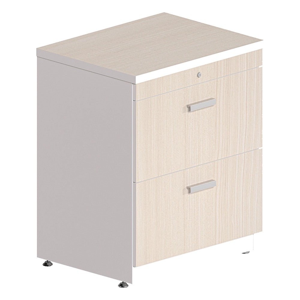 Archivero Horizontal para Archivo - GEBESA KENZA - Frente 60 cm - 2 Gavetas - GBK350 - GEBESA - NOGAL BEAT - Archivero