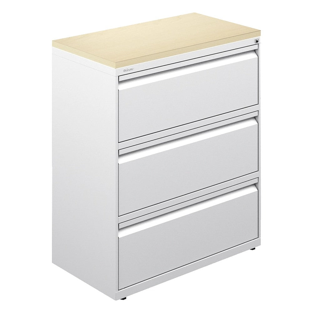Archivero Horizontal para Despacho - GEBESA URBAN - Frente 90 cm - 3 Gavetas - GBU360090 - GEBESA - NOGAL BEAT - Archivero