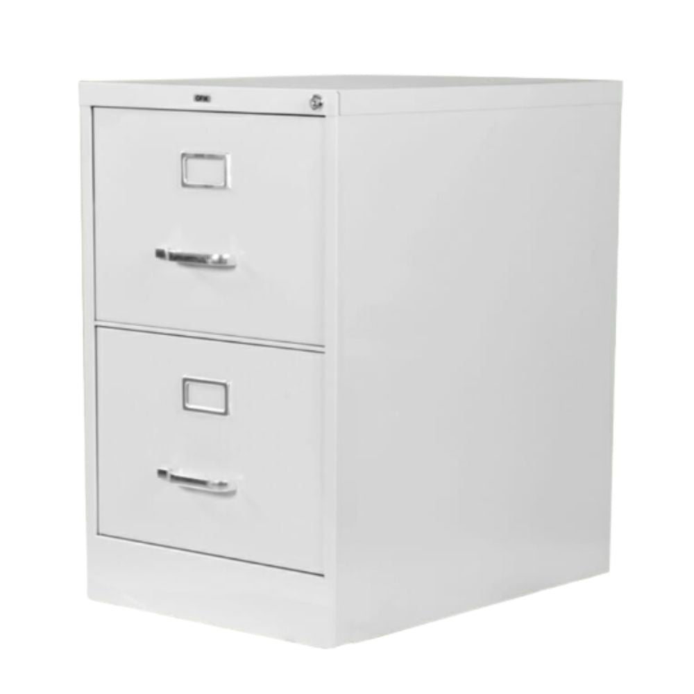 Archivero móvil OFIK 379 de 2 gavetas en lámina y aluminio
