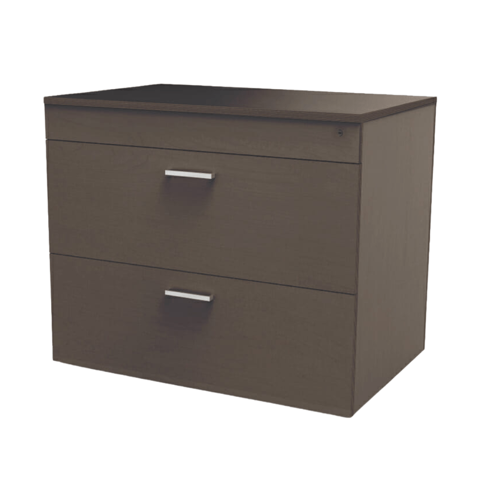 Archivero horizontal OFIK 567 de 2 cajones con cubierta en melamina