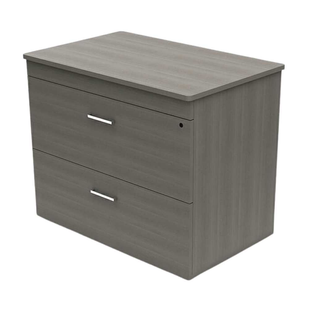 Archivero horizontal OFIK 567 de 2 cajones con cubierta en melamina