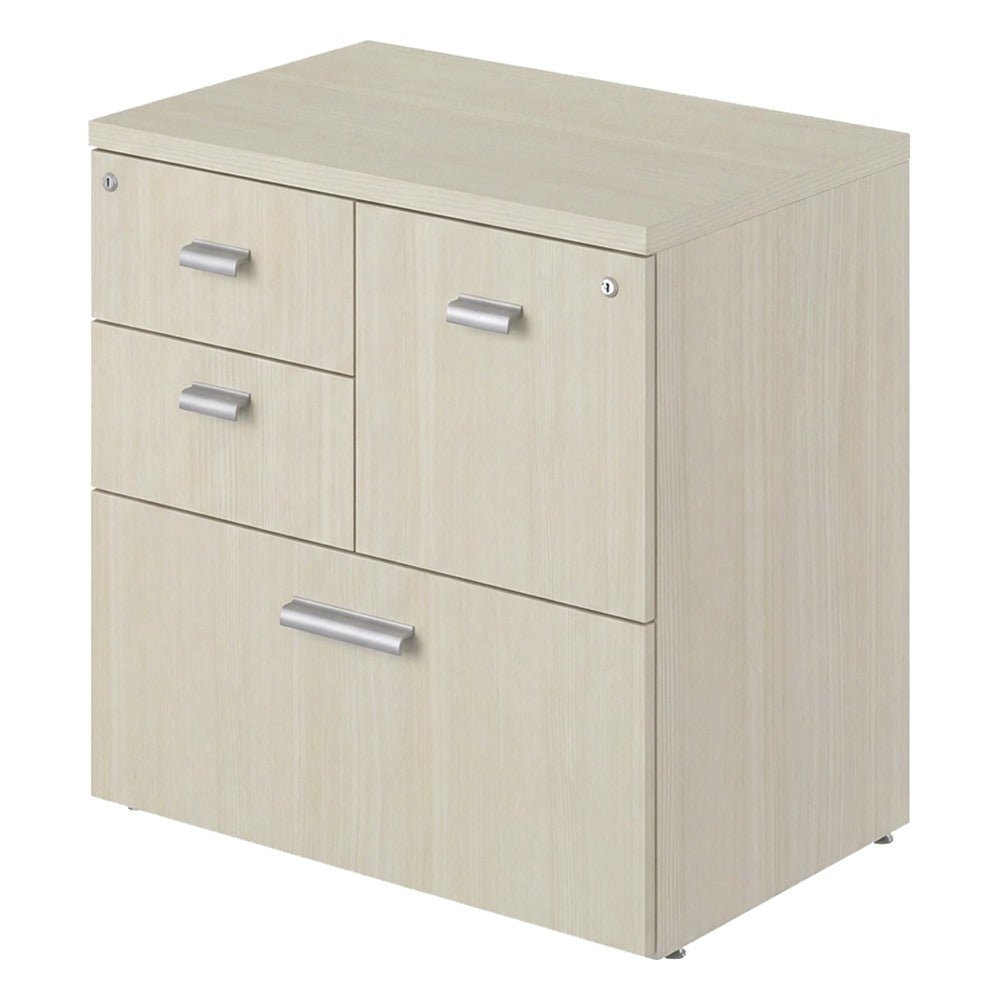 Archivero para Oficina - GEBESA PRIME - Frente 77 cm - 4 Gavetas - GBR390 - GEBESA - NOGAL BEAT - Archivero