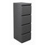 Archivero para Oficina Metálico Vertical - VERSA COMPLEMENTOS - Varios Colores - Fondo 50 cm - 4 Gavetas de Archivo - CS-1156 - VERSA - NOGAL BEAT - Archivero