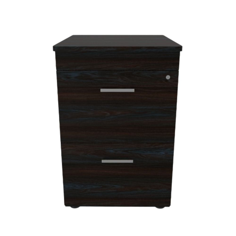 Archivero de oficina OFIK 225 con 2 gavetas y cerradura en melamina y acero