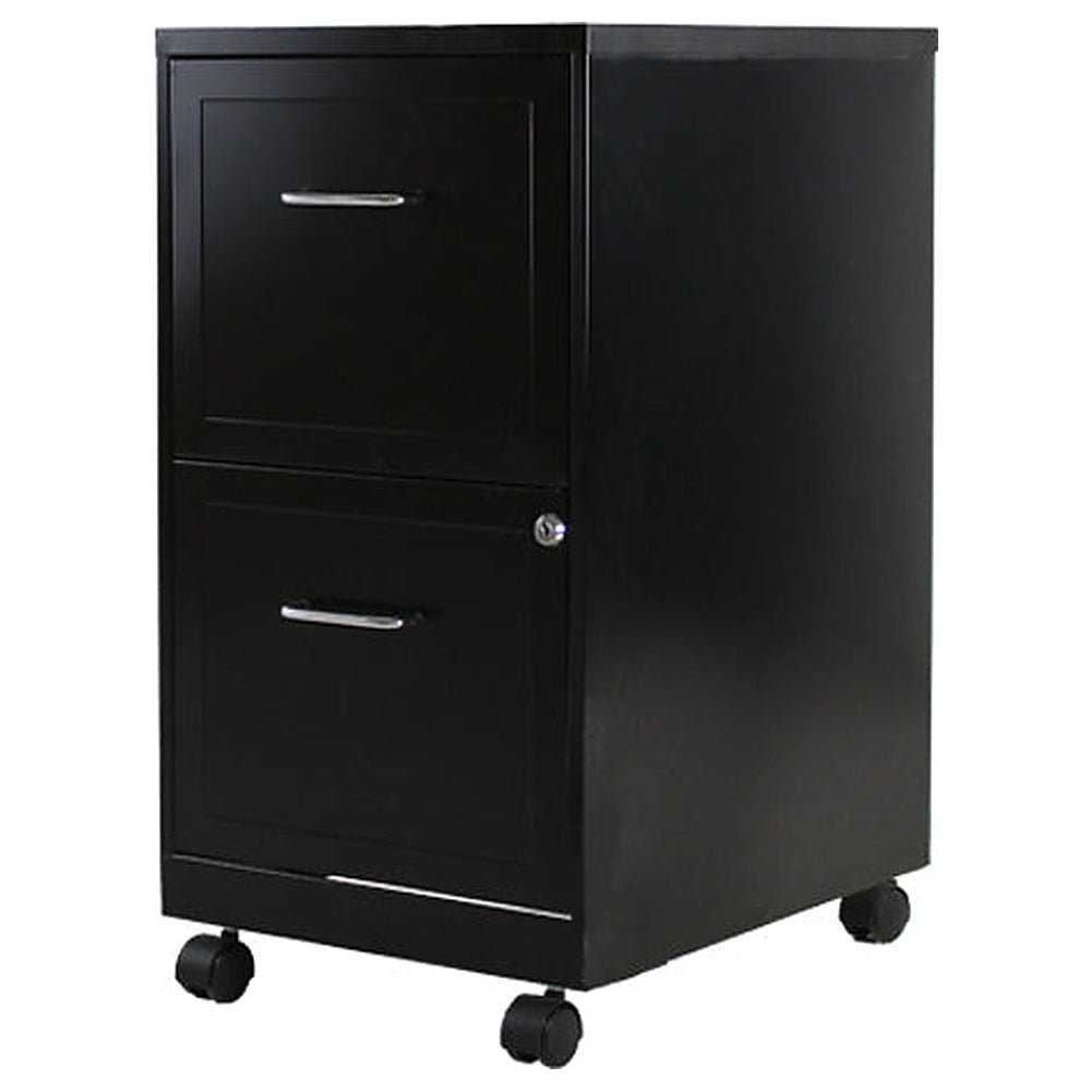 Archivero para Oficina Organizador - KINGSTRONG 16251 ARCH0300030 - 2 Gavetas - Negro - Metálico - ARCH0300030 - Mundo In - NOGAL BEAT - Archivero