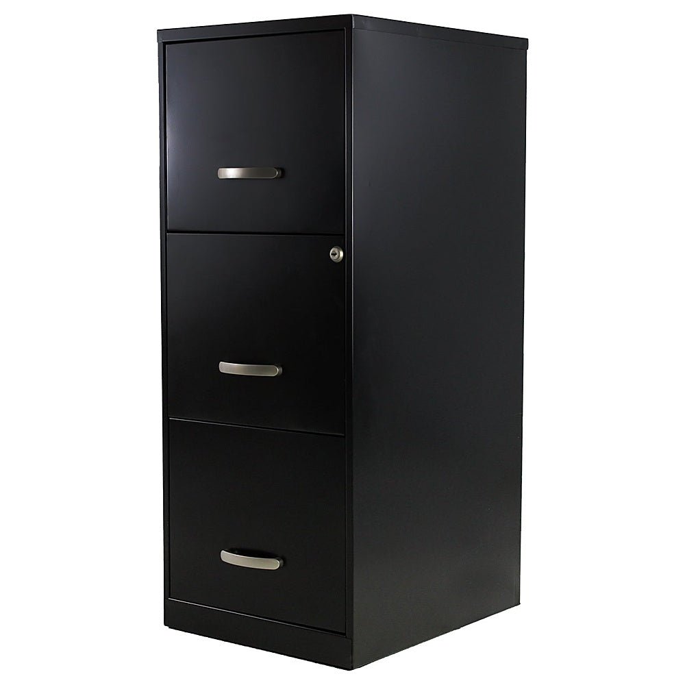 Archivero para Oficina Organizador - KINGSTRONG 17438 CARTA ARCH0300040 - 3 Gavetas - Negro - Metálico - ARCH0300040 - Mundo In - NOGAL BEAT - Archivero
