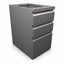Archivero para Oficina Pedestal Metálico - VERSA COMPLEMENTOS - Varios Colores - Fondo 50 cm - 2 Cajones y 1 Gaveta - CS-1110 - VERSA - NOGAL BEAT - Archivero