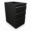 Archivero para Oficina Pedestal Metálico - VERSA COMPLEMENTOS - Varios Colores - Fondo 50 cm - 2 Cajones y 1 Gaveta - CS-1210 - VERSA - NOGAL BEAT - Archivero