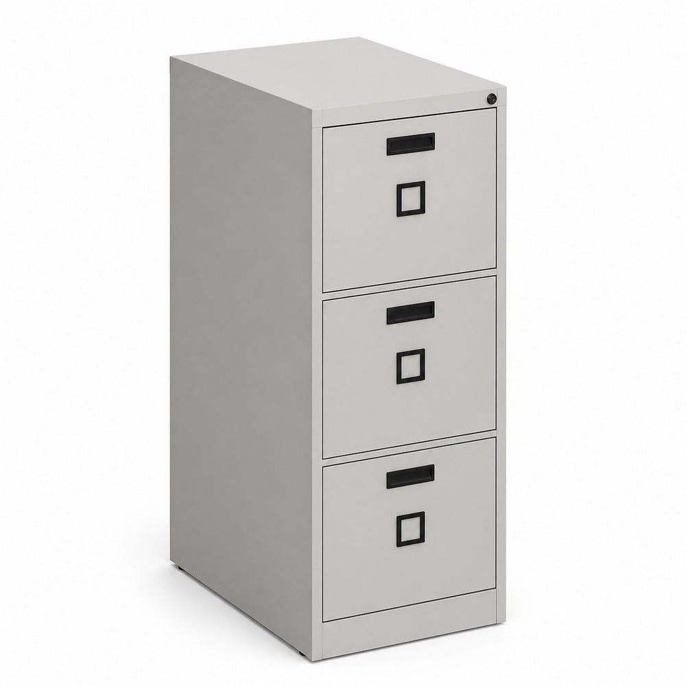 Archivero Vertical para Oficina - GEBESA CYBER - Frente 42 cm - 3 Gavetas - GAK330 - GEBESA - NOGAL BEAT - Archivero