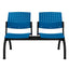 Banca Área de 2 Plazas - LABENZE ARETA - Varios Colores - Asiento Tubular de Acero Pintado o Cromado - 108-02002 - Labenze - NOGAL BEAT - Banca de Visita
