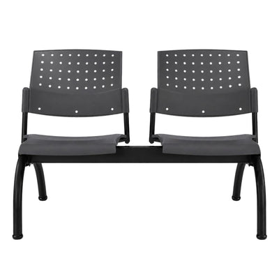 Banca Área de 2 Plazas - LABENZE ARETA - Varios Colores - Asiento Tubular de Acero Pintado o Cromado - 108-02002 - Labenze - NOGAL BEAT - Banca de Visita