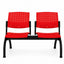 Banca Área de 2 Plazas - LABENZE ARETA - Varios Colores - Asiento Tubular de Acero Pintado o Cromado - 108-02002 - Labenze - NOGAL BEAT - Banca de Visita