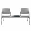 Banca Área de Espera Diferentes Plazas y Mesas - LABENZE ARETA - Varios Colores - Asiento Tubular de Acero Pintado o Cromado - 108-2203M - Labenze - NOGAL BEAT - Banca de Visita