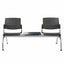 Banca Área de Espera Diferentes Plazas y Mesas - LABENZE ARETA - Varios Colores - Asiento Tubular de Acero Pintado o Cromado - 108-2203M - Labenze - NOGAL BEAT - Banca de Visita