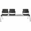 Banca Área de Espera Diferentes Plazas y Mesas - LABENZE ARETA - Varios Colores - Asiento Tubular de Acero Pintado o Cromado - 108-2204M - Labenze - NOGAL BEAT - Banca de Visita