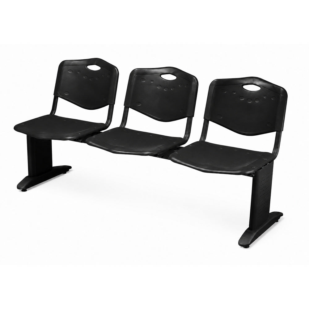 Banca de Visita Tandem para Sala de Espera - GEBESA COMFORT - Varios Colores - 3 Plazas - GDC203P3PS00 - GEBESA - NOGAL BEAT - Banca de Visita