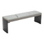 Banca para Comedor de Empresa 2 Plazas - ZUO MUR - Varios Colores - Asiento y Respaldo Tapizados en Piel Sintética - 110335 - Zuo - NOGAL BEAT - Banca