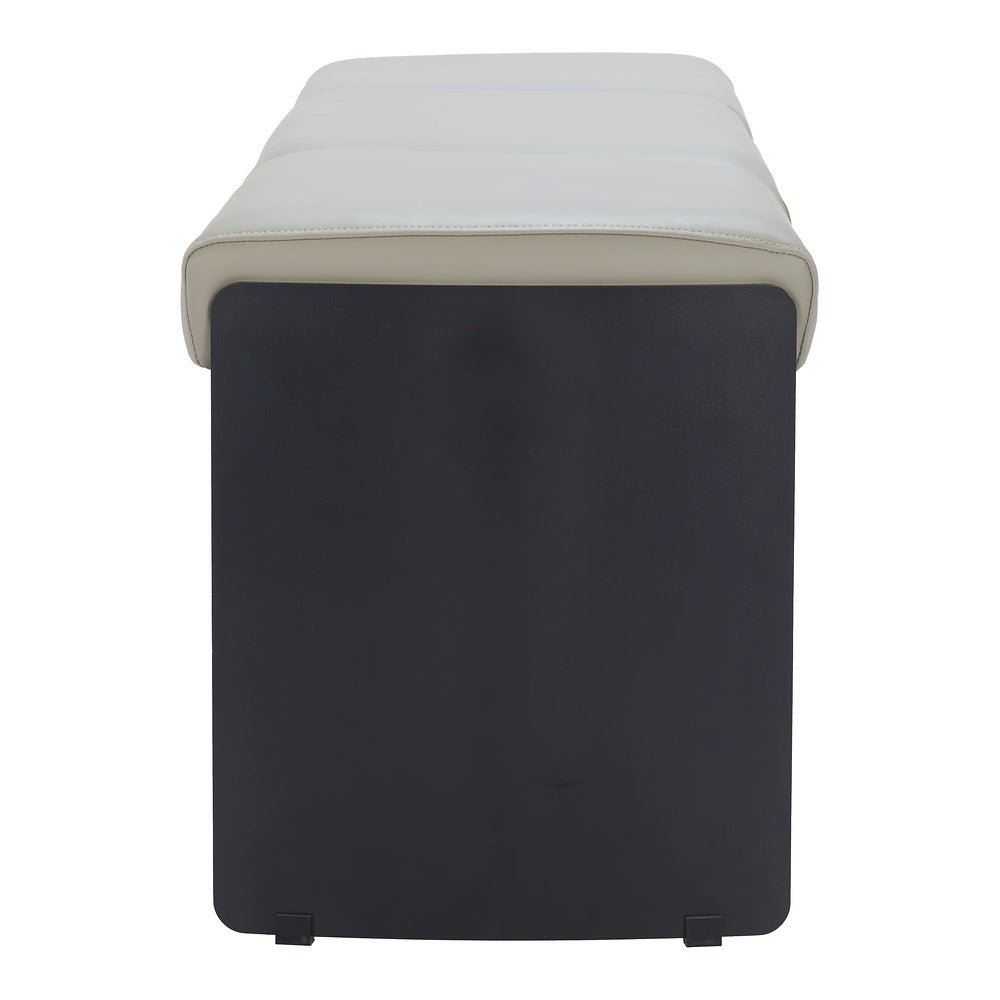 Banca para Comedor de Empresa 2 Plazas - ZUO MUR - Varios Colores - Asiento y Respaldo Tapizados en Piel Sintética - 110335 - Zuo - NOGAL BEAT - Banca