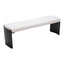 Banca para Comedor de Empresa 2 Plazas - ZUO MUR - Varios Colores - Asiento y Respaldo Tapizados en Piel Sintética - 110334 - Zuo - NOGAL BEAT - Banca