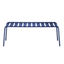Banca Colos Stecca 8 de estructura de aluminio tubular y asiento de solera de aluminio para exterior