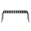 Banca Colos Stecca 8 de estructura de aluminio tubular y asiento de solera de aluminio para exterior
