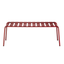 Banca Colos Stecca 8 de estructura de aluminio tubular y asiento de solera de aluminio para exterior