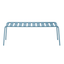 Banca Colos Stecca 8 de estructura de aluminio tubular y asiento de solera de aluminio para exterior