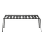 Banca Colos Stecca 8 de estructura de aluminio tubular y asiento de solera de aluminio para exterior