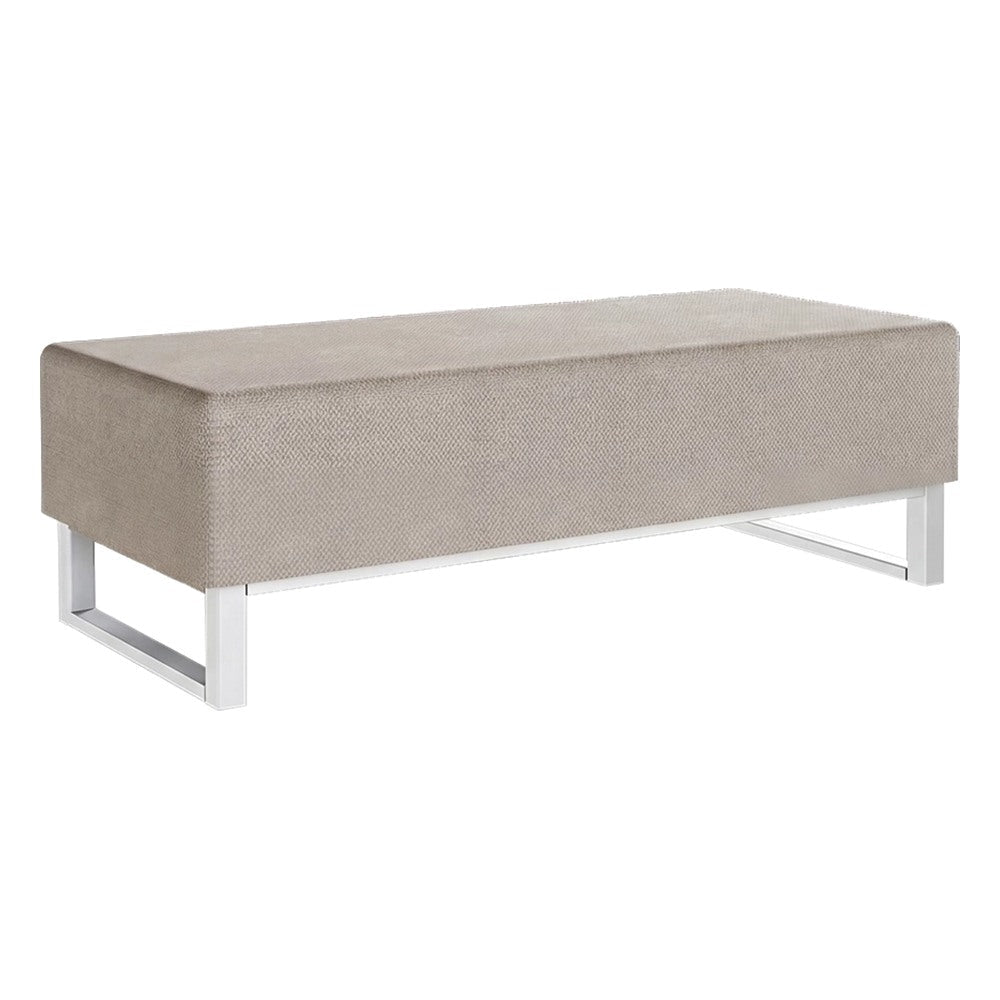 Banca para Lobby - GEBESA VENTI - Frente 155 cm - Sin Respaldo - GDVE700 - GEBESA - NOGAL BEAT - Banca de Visita