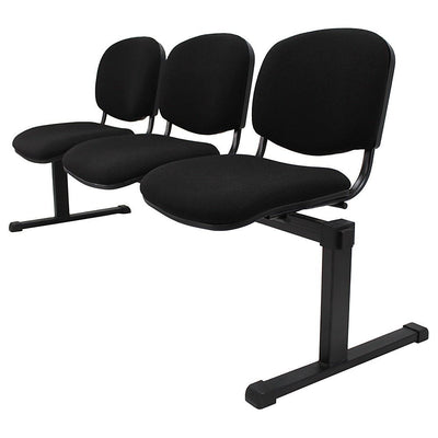 Banca para Sala de Espera - KINGSTRONG BANC0420049 - 3 Plazas - Varios Colores - Asiento y Respaldo Tapizados - BANC0420049 - Mundo In - NOGAL BEAT - Banca de Visita