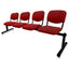 Banca para Sala de Espera - KINGSTRONG BANC0420052 - 4 Plazas - Varios Colores - Asiento y Respaldo Tapizados - BANC0420052 - Mundo In - NOGAL BEAT - Banca de Visita