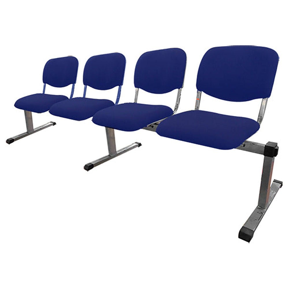 Banca para Sala de Espera - KINGSTRONG BANC0420052 - 4 Plazas - Varios Colores - Asiento y Respaldo Tapizados - BANC0420052 - Mundo In - NOGAL BEAT - Banca de Visita