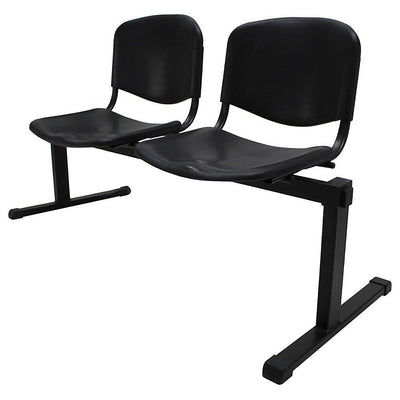 Banca para Sala de Espera - KINGSTRONG ISO NOVA BANC0420045 - 2 Plazas - Varios Colores - Estructura Metálica - BANC0420045 - Mundo In - NOGAL BEAT - Banca de Visita
