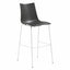 Banco alto Labenze Zebra con base de cuatro patas y descansa pies.
