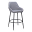 Banco Alto para Bar y Barra - ZUO VILA - Gris - Asiento y Respaldo Tapizados - 110078 - Zuo - NOGAL BEAT - Banco Comercial