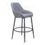 Banco Alto para Bar y Barra - ZUO VILA - Gris - Asiento y Respaldo Tapizados - 110078 - Zuo - NOGAL BEAT - Banco Comercial