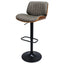 Banco Alto para Barra y Bar - NOGAL BEAT URUGUAY BANC2424342 - Gris - Asiento y Respaldo Tapizados Estructura en Madera - BANC2424342 - Mundo In - NOGAL BEAT - Banco Comercial