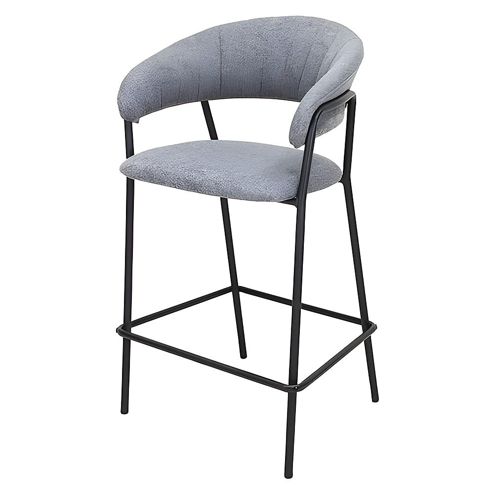 Banco Alto para Bistró - KINGSTRONG CACERES W29 SILL0904436 - Varios Colores - Asiento y Respaldo Tapizados - SILL0904436 - Mundo In - NOGAL BEAT - Banco Comercial