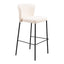 Banco Alto para Bistró - ZUO LINZ - Varios Colores - Asiento y Respaldo Tapizados en Piel Sintética - 109782 - Zuo - NOGAL BEAT - Banco Comercial