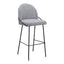 Banco Alto para Cantina - ZUO JAMBI - Varios Colores - Asiento y Respaldo Tapizados en Tela Tipo Borrego - 109968 - Zuo - NOGAL BEAT - Banco Comercial