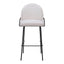 Banco Alto para Cantina - ZUO JAMBI - Varios Colores - Asiento y Respaldo Tapizados en Tela Tipo Borrego - 109969 - Zuo - NOGAL BEAT - Banco Comercial