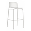 Banco alto Colos Villa 3 con estructura de acero tubular y asiento de malla de acero moldeada para exterior