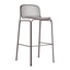 Banco alto Colos Villa 3 con estructura de acero tubular y asiento de malla de acero moldeada para exterior